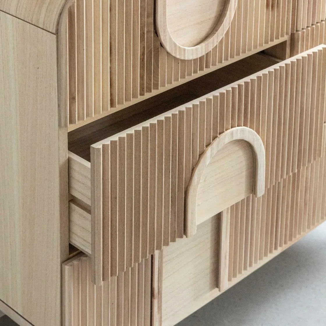 Made in Meubles Commode<Commode en bois de paulownia Nilo