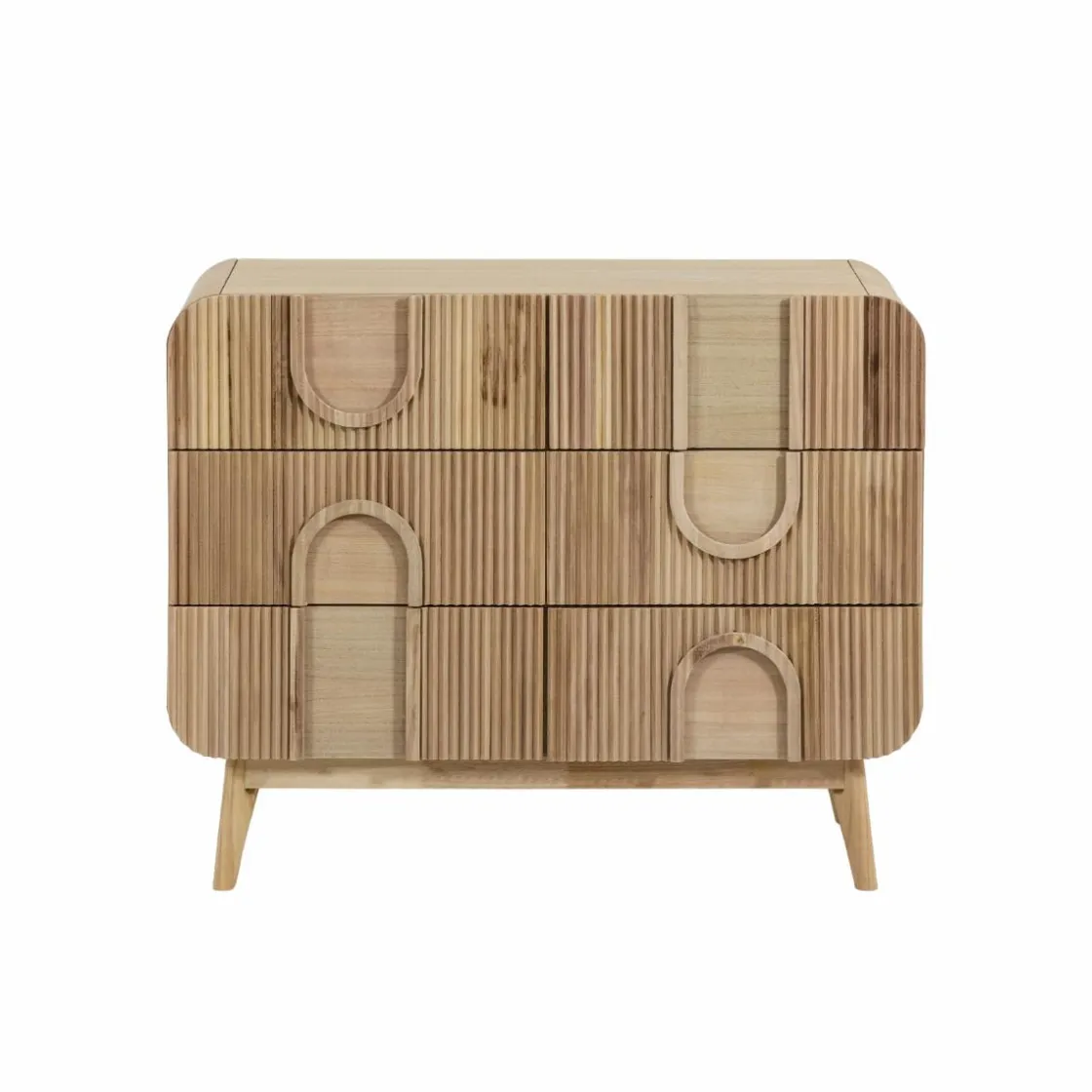 Made in Meubles Commode<Commode en bois de paulownia Nilo