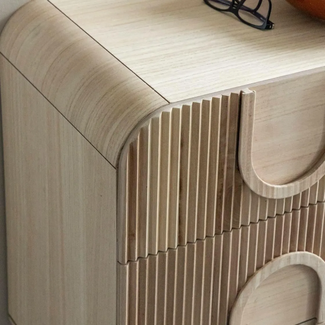 Made in Meubles Commode<Commode en bois de paulownia Nilo