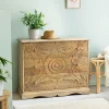 Made in Meubles Commode<Commode sculpté en bois de manguier Adonie