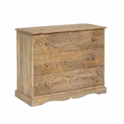 Made in Meubles Commode<Commode sculpté en bois de manguier Adonie