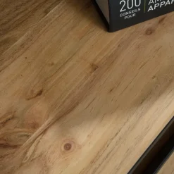 Made in Meubles Table Console<Console en bois d'acacia et métal Montréal