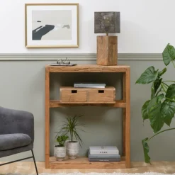 Made in Meubles Table Console<Console en bois d’acacia massif Oslo