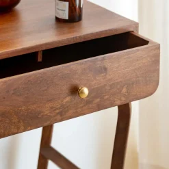 Made in Meubles Table Console<Console en bois de manguier Sam