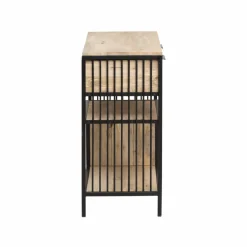 Made in Meubles Table Console<Console en bois de manguier et métal Héloïse