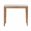 Made in Meubles Table Console<Console en bois de manguier et marbre Arthuro