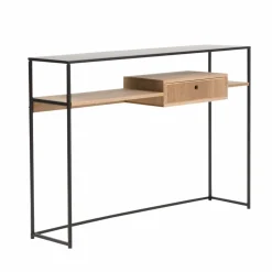 Made in Meubles Table Console<Console en bois et métal Ortense