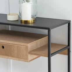 Made in Meubles Table Console<Console en bois et métal Ortense