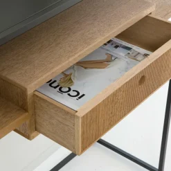 Made in Meubles Table Console<Console en bois et métal Ortense