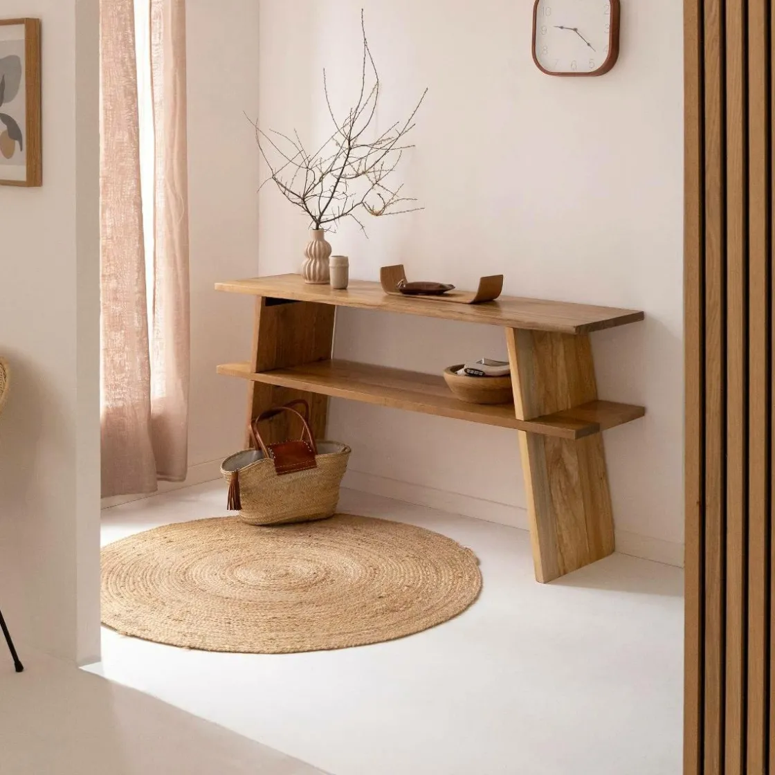 Made in Meubles Table Console<Console en bois recyclé Corin