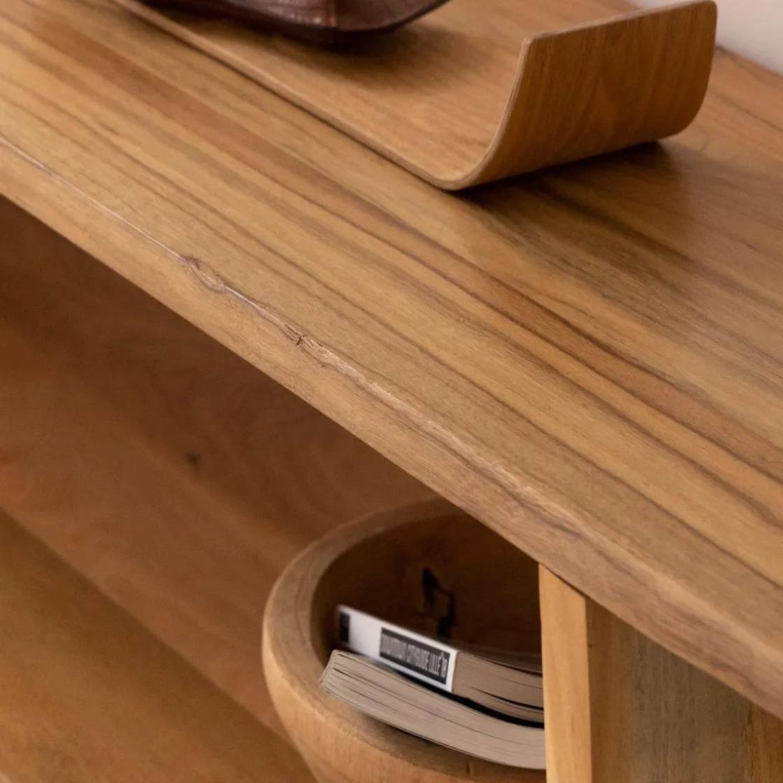 Made in Meubles Table Console<Console en bois recyclé Corin