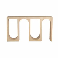 Made in Meubles Table Console<Console en chêne massif clair Octave