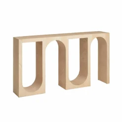 Made in Meubles Table Console<Console en chêne massif clair Octave