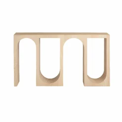 Made in Meubles Table Console<Console en chêne massif clair Octave