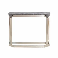 Made in Meubles Table Console<Console en métal et marbre Noé