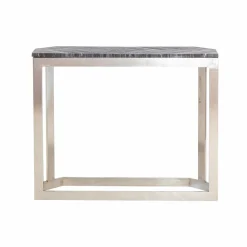 Made in Meubles Table Console<Console en métal et marbre Noé