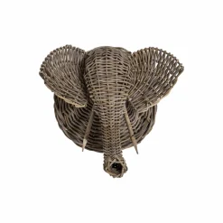 Made in Meubles Décoration<Décoration murale éléphant en rotin Rattan