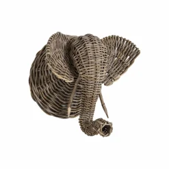 Made in Meubles Décoration<Décoration murale éléphant en rotin Rattan