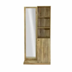Made in Meubles Armoire<Dressing avec miroir en bois de manguier Juliet