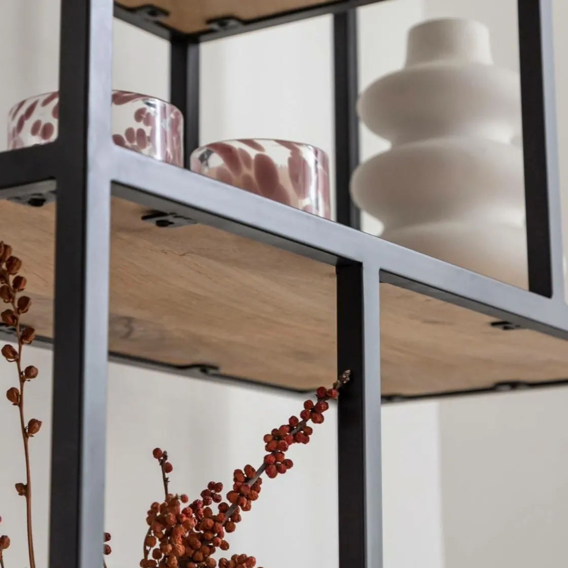 Made in Meubles Etagère<Etagère en bois de manguier et métal Maxence