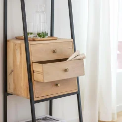 Made in Meubles Etagère<Etagère en bois de manguier et métal Mathieu