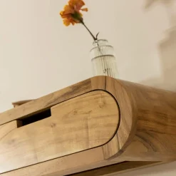 Made in Meubles Etagère|Chevet<Etagère murale arrondie en bois d'acacia Orane