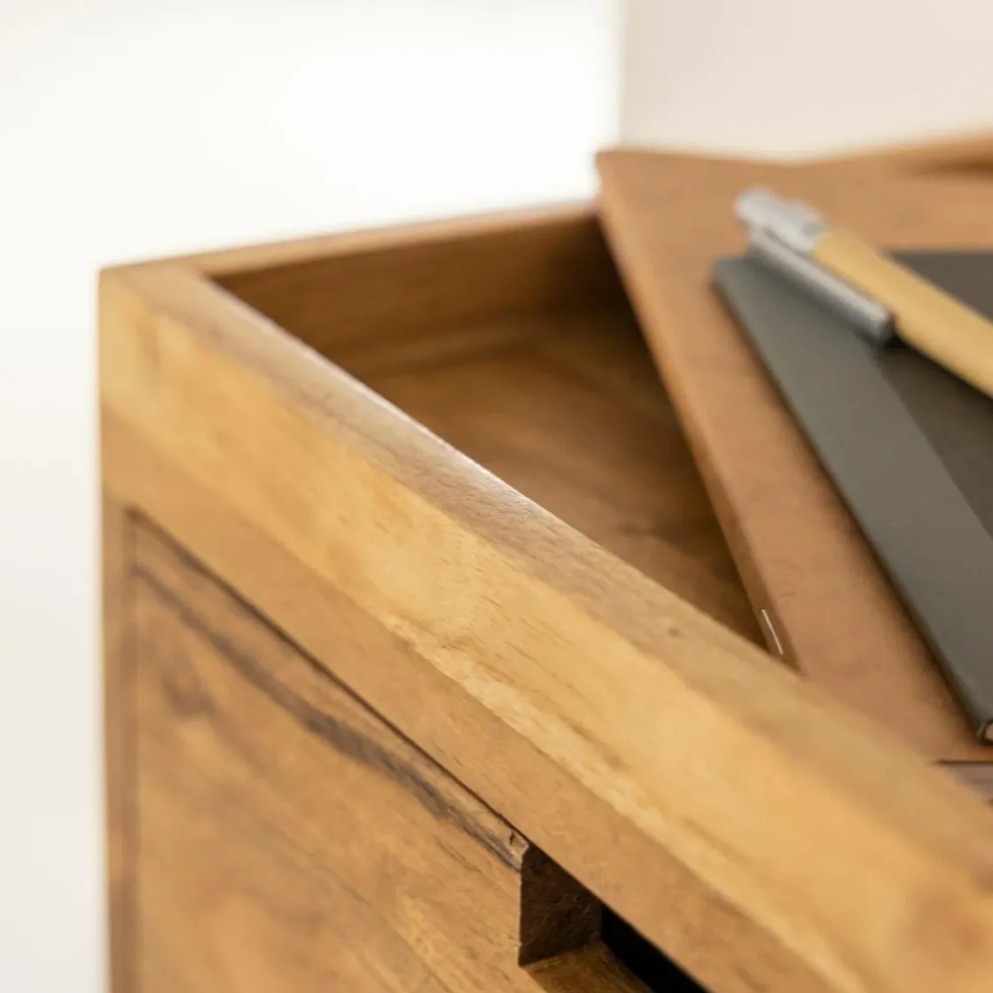 Made in Meubles Etagère|Chevet<Etagère murale carrée en bois d'acacia Orane