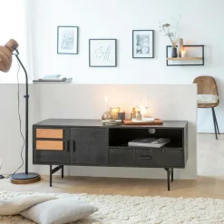 Made in Meubles Etagère|Décoration<Etagère murale en bois de manguier grand modèle Joie