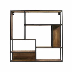 Made in Meubles Etagère<Etagère murale en métal et bois de manguier Marcel