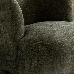 Made in Meubles Fauteuil<Fauteuil arrondi en tissu Norton