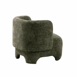 Made in Meubles Fauteuil<Fauteuil arrondi en tissu Norton
