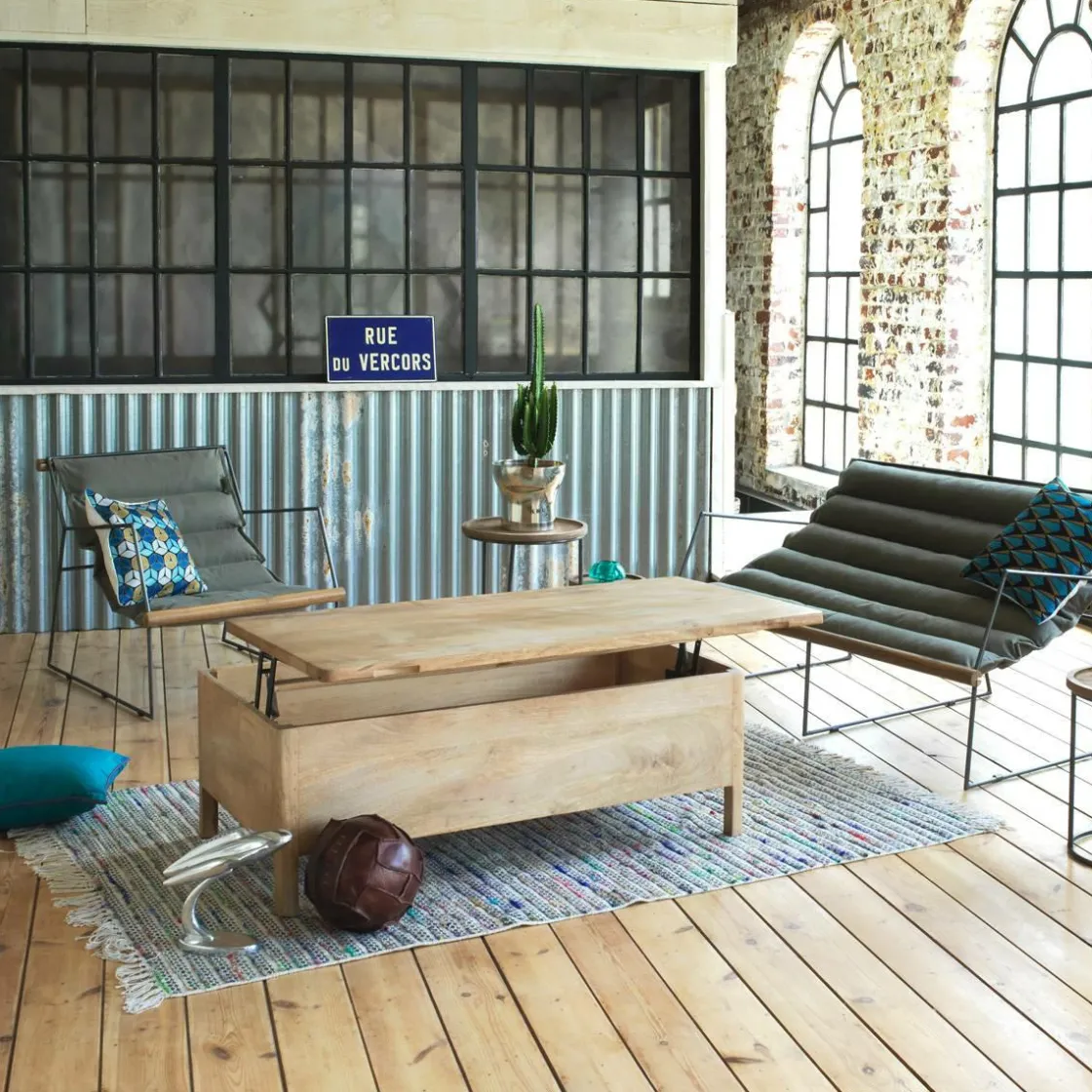 Made in Meubles Fauteuil<Fauteuil assise suspendue kaki 2 places Rosalie