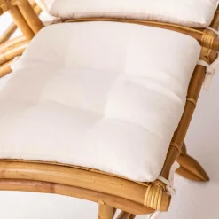 Made in Meubles Fauteuil|Canapé<Fauteuil cinéma en rotin 2 places Mayeul