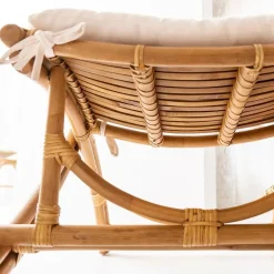 Made in Meubles Fauteuil|Canapé<Fauteuil cinéma en rotin 2 places Mayeul