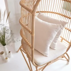 Made in Meubles Fauteuil<Fauteuil confort haut en rotin Rattan