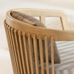 Made in Meubles Fauteuil<Fauteuil en bois de manguier Térence