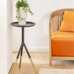 Made in Meubles Fauteuil<Fauteuil en bois de manguier et velours Térence