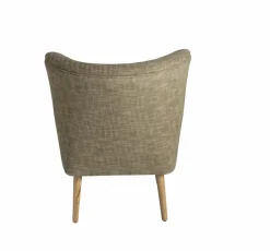 Made in Meubles Fauteuil<Fauteuil en coton kaki Castille