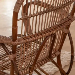 Made in Meubles Fauteuil<Fauteuil en rotin arrondi Rattan