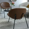 Made in Meubles Fauteuil<Fauteuil en simili-cuir Dorian