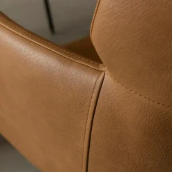 Made in Meubles Chaise<Fauteuil en simili-cuir Valentin (lot de 2)