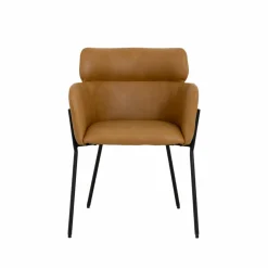 Made in Meubles Chaise<Fauteuil en simili-cuir Valentin (lot de 2)