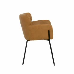 Made in Meubles Chaise<Fauteuil en simili-cuir Valentin (lot de 2)