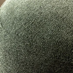 Made in Meubles Fauteuil<Fauteuil en tissu bouclette avec dossier vert Teresia