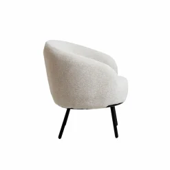Made in Meubles Fauteuil<Fauteuil en tissu bouclette confort Orenzo