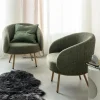 Made in Meubles Fauteuil<Fauteuil en tissu confort Orenzo