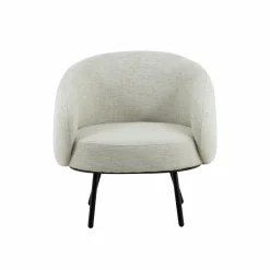 Made in Meubles Fauteuil<Fauteuil en tissu écru confort Orenzo