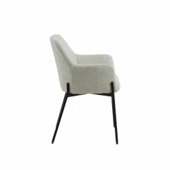 Made in Meubles Chaise<Fauteuil en tissu sable Aëlys (lot de 2)