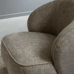 Made in Meubles Fauteuil<Fauteuil en tissu taupe Travis