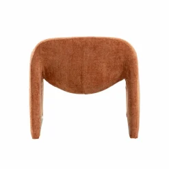 Made in Meubles Fauteuil<Fauteuil en tissu terracotta Théa